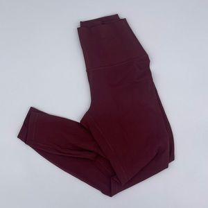 Wine Red Amazon Leggings